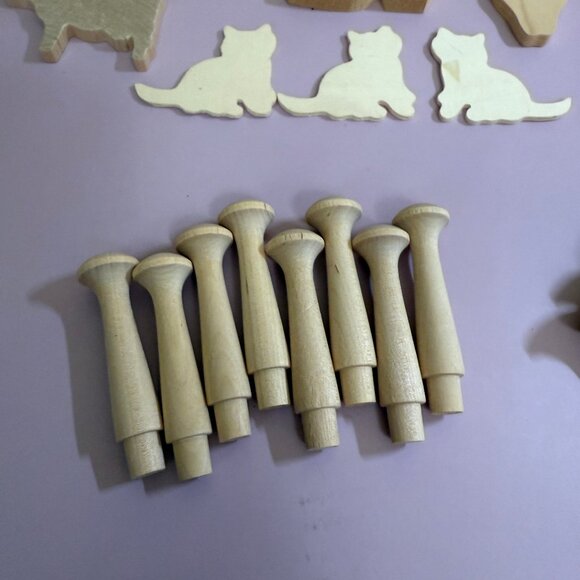 Assortment of Wooden Templates for Crafts Project Matt Cutter, Brass Screws, etc - Picture 9 of 9